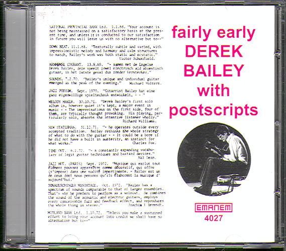 FAIRLY EARLY WITH POSTSCRIPTS (1971-98)